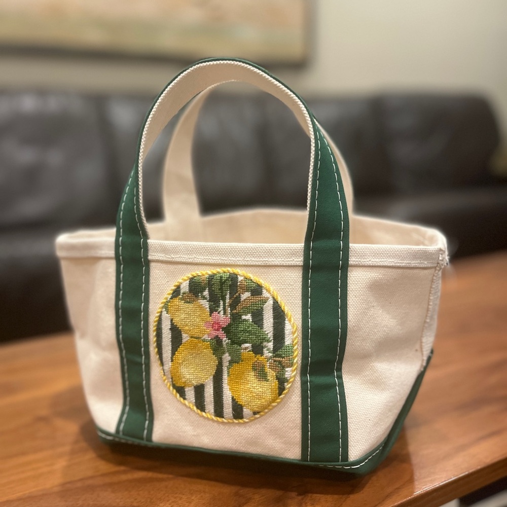 Needlepoint LL Bean MINI tote - extra special - Picture 6 of 6